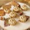 Kate Aspen® Mini Gold Pumpkin Place Card Holder Set